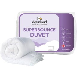 Downland Super Bounce 7.5 Tog Duvet White Single - Wilko - thumbnail 1