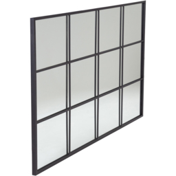 Charles Bentley Large Black Industrial Garden Mirror 120 x 80cm - Wilko - thumbnail 4