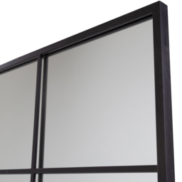 Charles Bentley Large Black Industrial Garden Mirror 120 x 80cm - Wilko - thumbnail 5