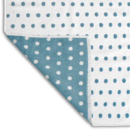 Allure Bath Fashions Duckegg Polka Dot Hand Towel - Size: 50 x 90cm - Blue - Wilko - thumbnail 3