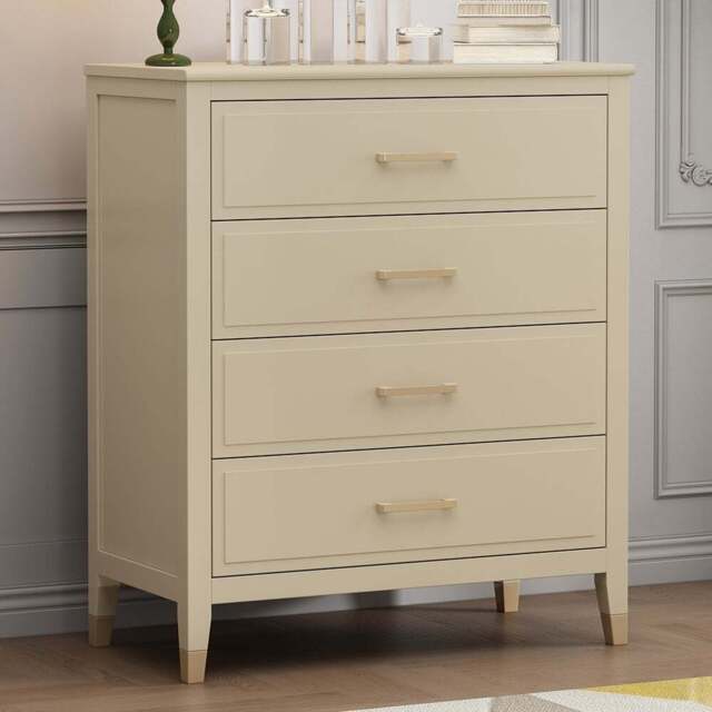 Palazzi 4 Drawer Clay Chest of Drawers - Cream - Wilko - image 1