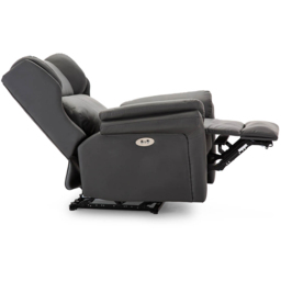 Furniture Online Slate Bonded Leather Wingback Electric Recliner Chair with USB Port - Size: 108 x 89 x 97cm - Wilko - thumbnail 6