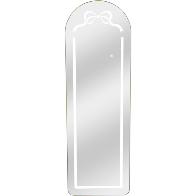 Standing LED Bow Mirror Gold - Wilko - image 1