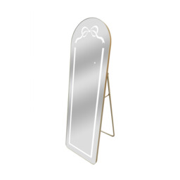 Standing LED Bow Mirror Gold - Wilko - thumbnail 4