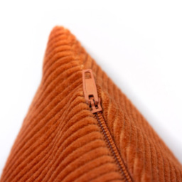furn. Jagger Rust Orange Ribbed Corduroy Cushion - Size: 45 x 45 cm - Multi - Wilko - thumbnail 5
