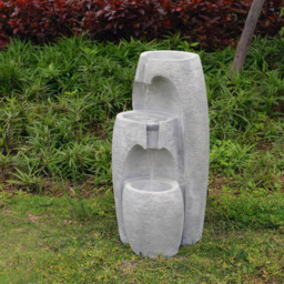 Teamson Home Grey 28 3 Tier Cascading Urn Fountain Yard Outdoor Decoration 28 inch - Size: 70.51 x 35.99 x 35cm - Wilko - thumbnail 5