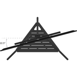 AVF Tiga Single Shelf Black Freestanding Metal Tripod TV Unit - AVF Group Ltd - Wilko - thumbnail 6