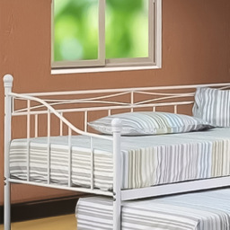 Brooklyn Single White Metal Day Bed - Wilko - thumbnail 3