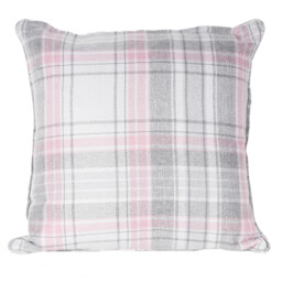 Divante Hatfield Grey Check Cushion - Size: 45 x 45cm - Wilko - thumbnail 3