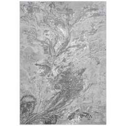 Desire Rugs Serenity Grey Abstract Water Grunge Texture Rug 200 x 290cm - Wilko - thumbnail 1