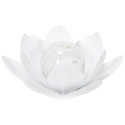 ValueLights Waterlily White Lotus Flower Solar Powered Outdoor Decoration Garden Light - Size: 11 x 26.5 x 26.5cm - Wilko - thumbnail 1