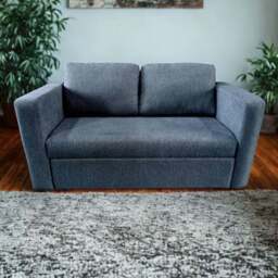 DS Living Brenta 2 Seater Grey Woven Fabric Slide Out Sofa Bed with Storage - Wilko - thumbnail 1
