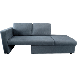 DS Living Brenta 2 Seater Grey Woven Fabric Slide Out Sofa Bed with Storage - Wilko - thumbnail 6