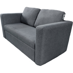 DS Living Brenta 2 Seater Grey Woven Fabric Slide Out Sofa Bed with Storage - Wilko - thumbnail 4