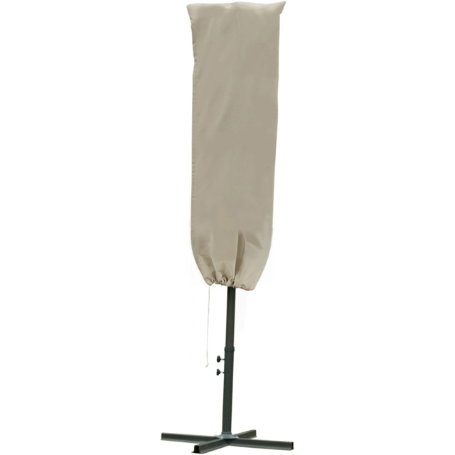 Outsunny Garden Parasol Cover with Rod and Zipper - Size: 164 x 63 x 63cm - Cream - Wilko - image 1