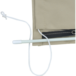 Outsunny Garden Parasol Cover with Rod and Zipper - Size: 164 x 63 x 63cm - Cream - Wilko - thumbnail 4