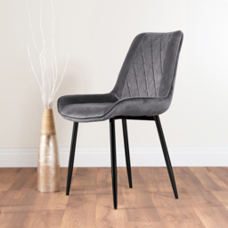 Furniturebox Copeland Cesano Marble Effect 2 Seater Dining Set White Grey and Black - Wilko - thumbnail 4