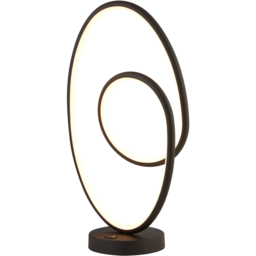 Lighting Collection Furness Black LED Table Lamp - Size: 50 x 17 x 28cm - Matt Black and White - Wilko - thumbnail 4