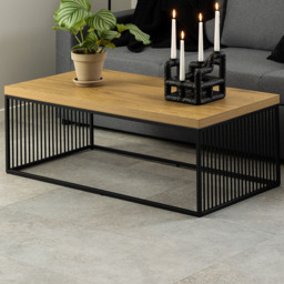 Florence Strington Black and Oak Coffee Table - Furniture To Go - Wilko