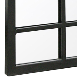 MirrorOutlet The Arcus Black Framed Arched Garden Wall Mirror 83 x 48cm - Size: 83 x 48 x 3cm - Wilko - thumbnail 7