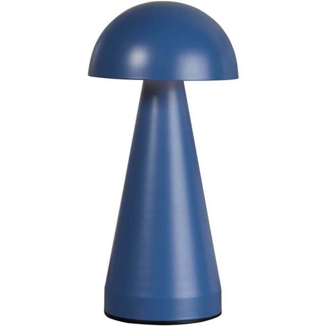 Lighting Collection Dome Blue Rechargeable LED Table Lamp - Size: 23 x 10.5 x 10.5cm - Denim - Wilko - image 1