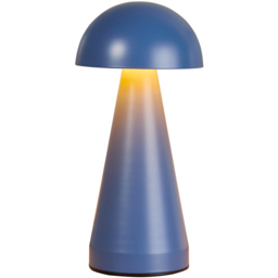 Lighting Collection Dome Blue Rechargeable LED Table Lamp - Size: 23 x 10.5 x 10.5cm - Denim - Wilko - thumbnail 4