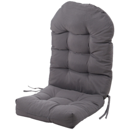 Living and Home Outdoor Waterproof Tufted Swing Seat Cushion - Size: 8 x 48 x 110cm - Grey - Wilko - thumbnail 1