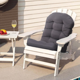 Living and Home Outdoor Waterproof Tufted Swing Seat Cushion - Size: 8 x 48 x 110cm - Grey - Wilko - thumbnail 3