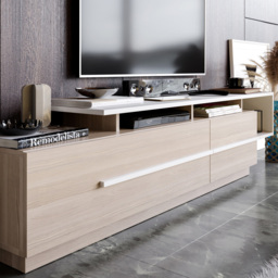 Decorotika Pia Cordoba and White TV Unit - Size: 46.4 x 180 x 18.26cm - Multi - Wilko - thumbnail 4