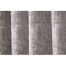 Amara Chenille Eyelet Curtain - Silver/168cm/228cm - Size: W 66 x D 90cm - Divante - Wilko - thumbnail 5
