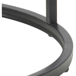 Florence Seaford Oak and Black Metal Round Side Table - Furniture To Go - Wilko - thumbnail 7