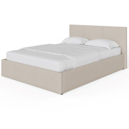 GFW King Size Natural Hopsack Fabric End Lift Ottoman Bed with Memory Pocket Spring Mattress - Wilko - thumbnail 4