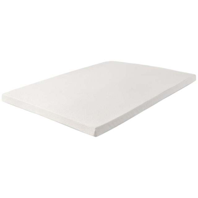 Starlight Beds European King Size Memory Foam Mattress Topper with Elastic Straps 3 inch - White - Wilko - image 1