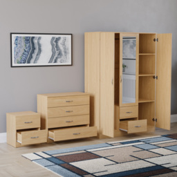 Vida Designs Riano Pine 3 Piece Bedroom Furniture Set - Wilko - thumbnail 5
