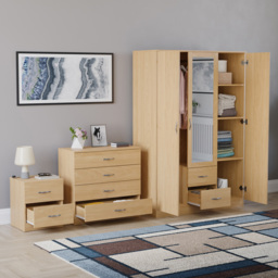 Vida Designs Riano Pine 3 Piece Bedroom Furniture Set - Wilko - thumbnail 6