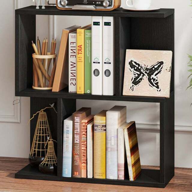 Costway 4 Shelf Black Freestanding Bookshelf - Size: 50 x 18 x 56cm - Wilko - image 1