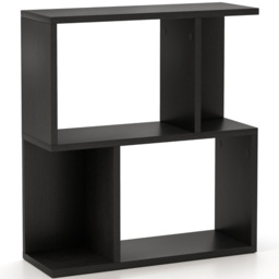 Costway 4 Shelf Black Freestanding Bookshelf - Size: 50 x 18 x 56cm - Wilko - thumbnail 3
