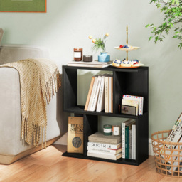 Costway 4 Shelf Black Freestanding Bookshelf - Size: 50 x 18 x 56cm - Wilko - thumbnail 5