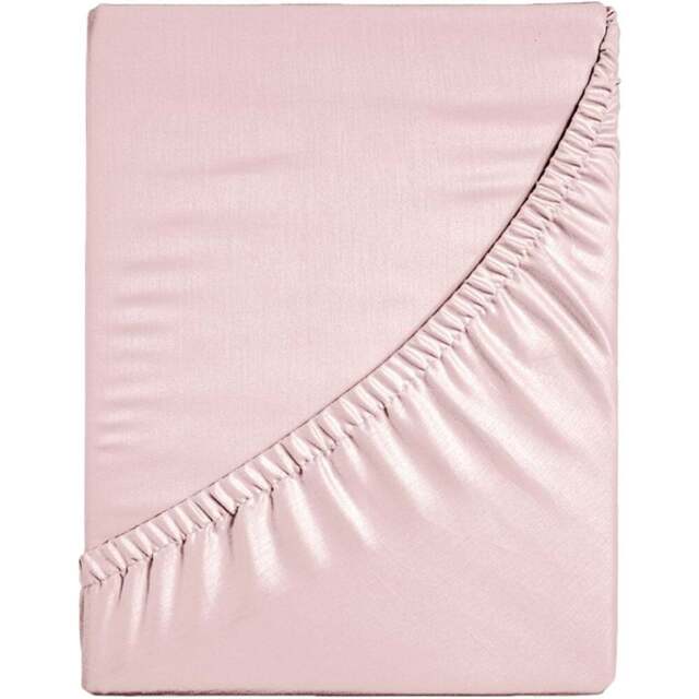 Velosso Microfibre King Size Pink Fitted Sheet - Wilko - image 1