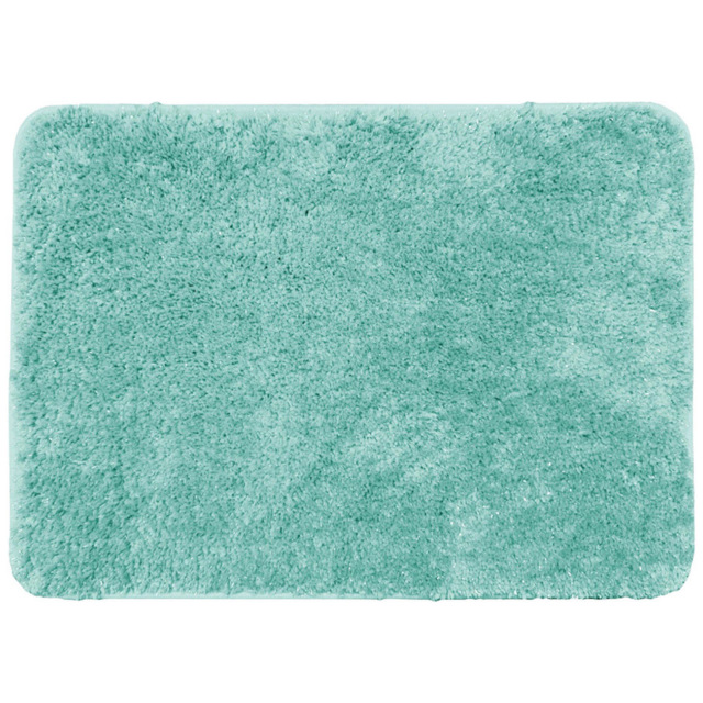 Allure Bath Fashions Sparkle Bling Duck Egg Non Slip Bath Mat 40 x 60cm - Size: 40 x 60 x 1cm - Blue - Wilko - image 1