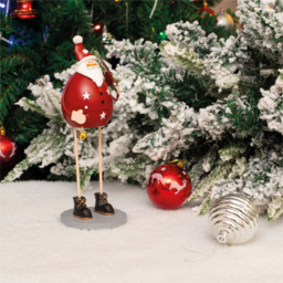 St Helens Red Metal Santa Claus Decoration - Size: 220 x 80 x 80cm - Wilko - thumbnail 5