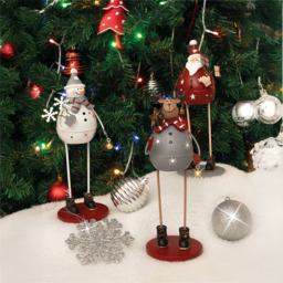 St Helens Red Metal Santa Claus Decoration - Size: 220 x 80 x 80cm - Wilko - thumbnail 6