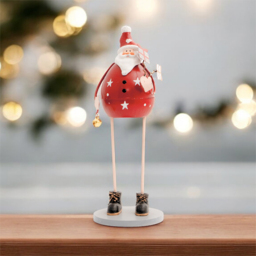 St Helens Red Metal Santa Claus Decoration - Size: 220 x 80 x 80cm - Wilko - thumbnail 3