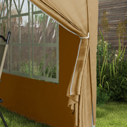 Outsunny 3 x 3m Pop Up Gazebo Party Tent with Storage Bag - Cream - Wilko - thumbnail 4