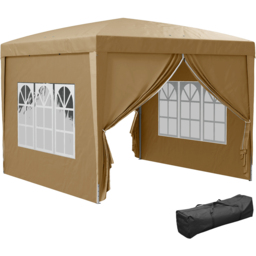Outsunny 3 x 3m Pop Up Gazebo Party Tent with Storage Bag - Cream - Wilko - thumbnail 3