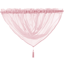 Velosso Riva Baby Pink Swag Curtain 112 x 99cm - Wilko - thumbnail 3