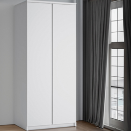 Florence Fribo 2 Door White Wardrobe - Wilko - thumbnail 1