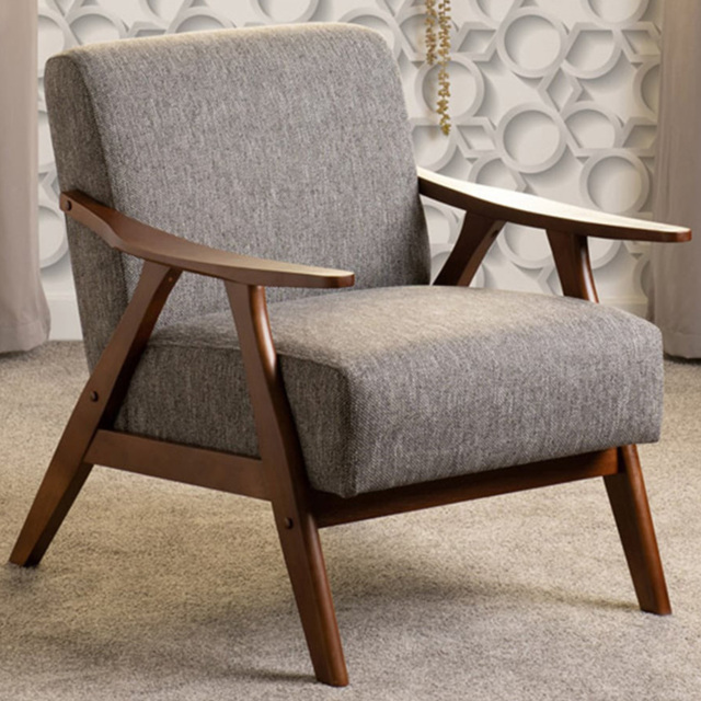 Seconique Kendra Grey Fabric Accent Chair - Size: Single - Wilko - image 1
