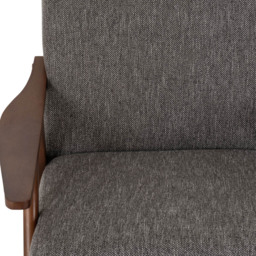 Seconique Kendra Grey Fabric Accent Chair - Size: Single - Wilko - thumbnail 7