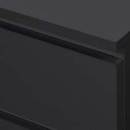 Oslo 3 Drawer Black Chest of Drawers - Birlea - Wilko - thumbnail 3